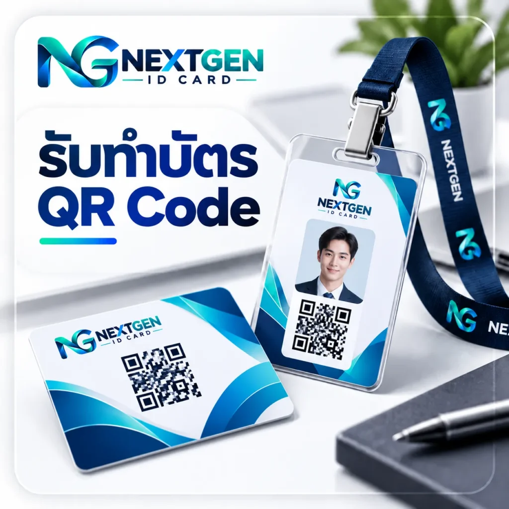 รับพิมพ์บัตร QR Code NEXTGEN ID CARD