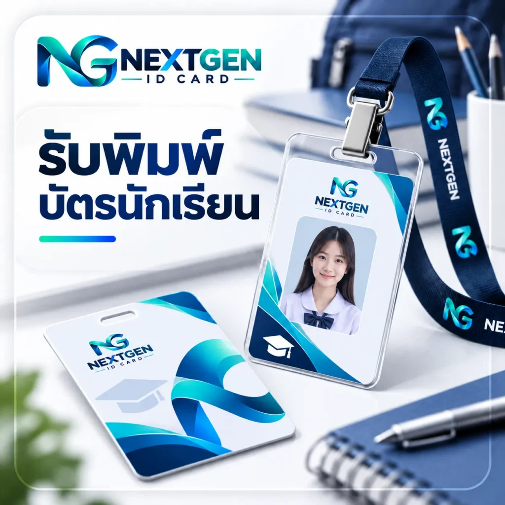 รับพิมพ์บัตรนักเรียน NEXTGEN ID CARD