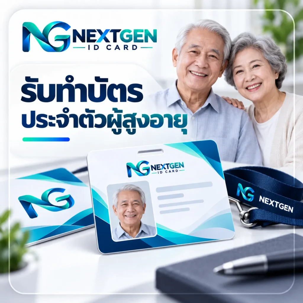 รับพิมพ์บัตรผู้สูงอายุ NEXTGEN ID CARD