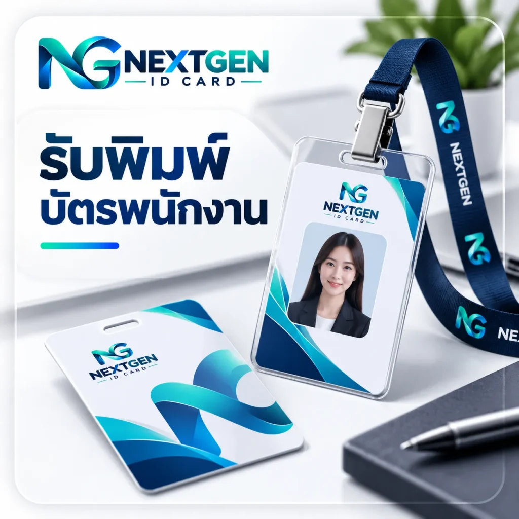 รับพิมพ์บัตรพนักงาน NEXTGEN ID CARD